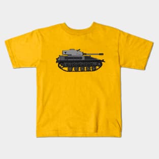 A funny character from cartoons about tanks, Games For gamers, for MMO fans. Your clothes will look great with this character. Kids T-Shirt